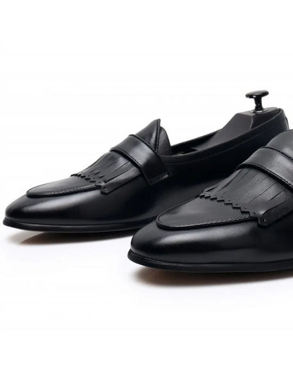 Spring Men Office Work Formal Shoes Slip On Loafers White Moccasin Gommino Wedding Vintage Tassels Genuine Leather Dress Shoes