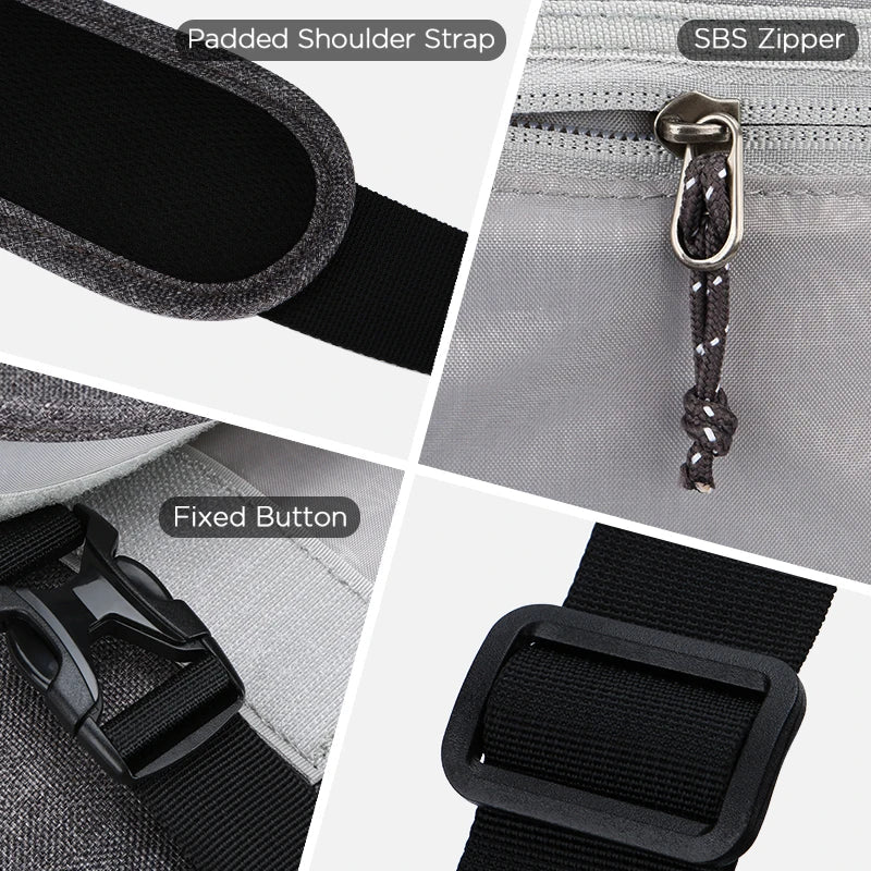 15 Inch Laptop Men Messenger Bag Fashion Travel Sling Shoulder Bag Men's Canvas Briefcase Male Crossbody Pack For Teenages