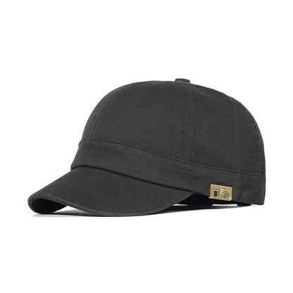 Short Brim Baseball Cap Cotton Men Women Soft Vintage Dad Hat Adjustable Trucker Style Low Profile Caps