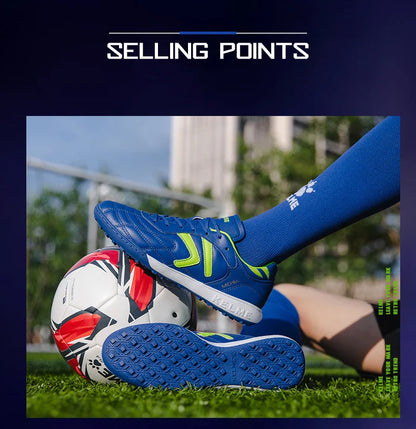 Soccer Shoes TF Football Boots Calf-Skin Cleats  Professional Futsal Original Football Training  Sneakers  ZX80011017