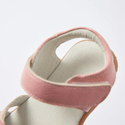 Hot selling little girl flower Sandals kids closed toe princess shoes for summer 3-7years older
