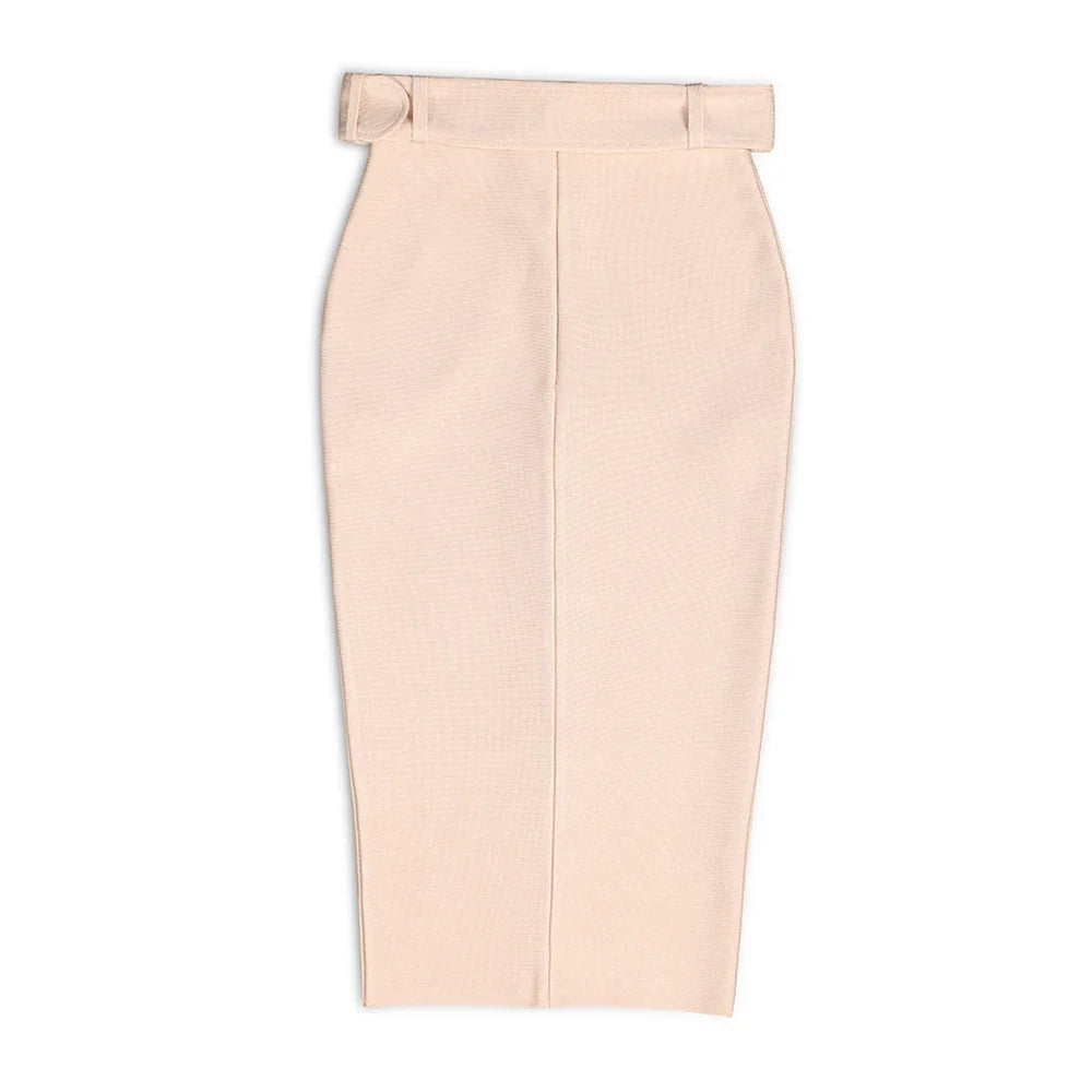 Sexy Bodycon Women's High Waist Bandage Skirt Knee Length Midi Pencil Office Party Club Elegant Skirts Clothing