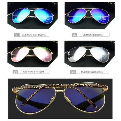 Pilot Sunglasses Women Polarized UV400 Sunglass Mirror Vintage