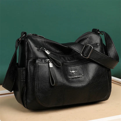Classic Shoulder Bags High Quality Multi Pockets Soft Leather Crossbody Bags for Women 2024 Designer Luxury Handbags Purses