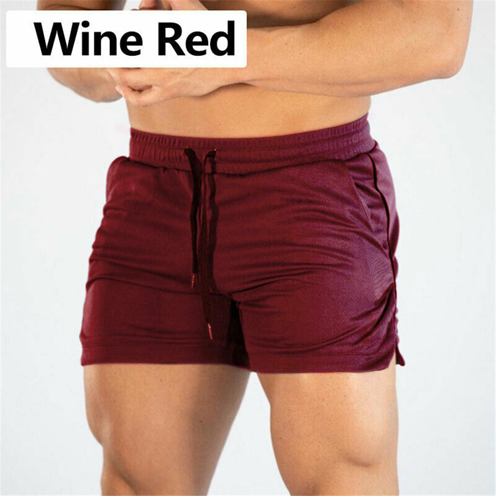 Men Gym Training Shorts Workout Sports Casual Clothing Fitness Running Shorts Male
