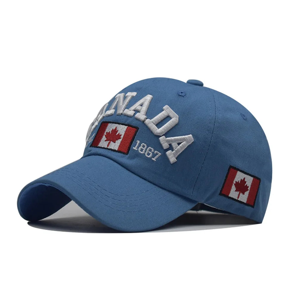 I love canada Washed Cotton Baseball Cap Snapback Hat For Men Women Dad Hat