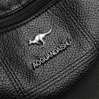 Classic Shoulder Bags High Quality Multi Pockets Soft Leather Crossbody Bags for Women 2024 Designer Luxury Handbags Purses