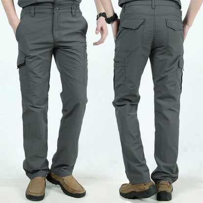 Cargo Pants Men Summer Tacitcal Casual Trousers Waterproof Quick Dry Multi Pocket Pant Male Work Outdoor Joggers Running 5XL