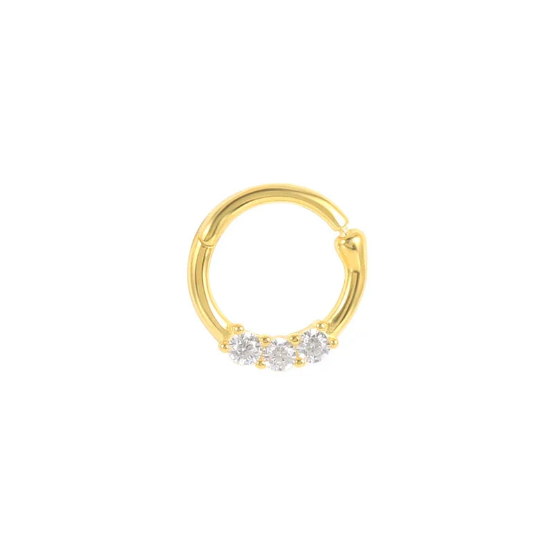 Multible Crystal Hoop Earrings for Women 2021 925 Sterling Silver Ear Nose Jewelry Earrings Heart Round joyas de plata 925