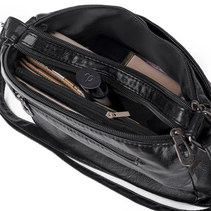 Fashion All-match Solid Color Messenger Bag High Capacity Womens Shoulder Bags 2021 New High Quality Pu Leather Women Handbag