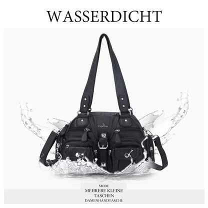 Women Small Handbags Satchel Top-handle Handbag PU Shoulder Bag 8”x11” Dumpling Pack Multi-pockets Shoulder Bag