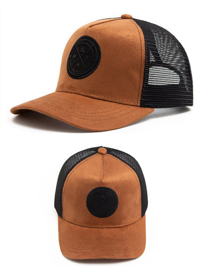 Spring Summer Suede 5 Panel Mesh Baseball Cap Big Head Unisex Trucker Hat Men And Women Sport Snapback Caps Leisure Gorros