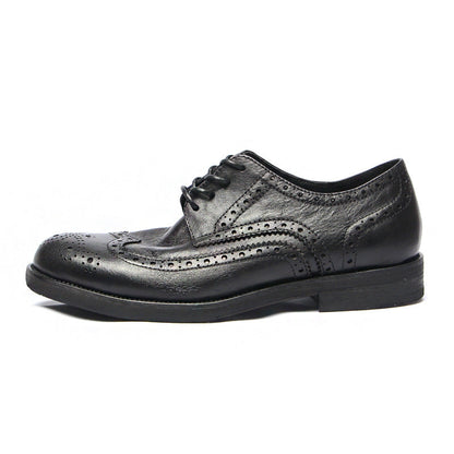 Genuine leather Men Formal Shoes Handcrafted Men Brogue Dress Shoes Classic Business Mens Oxford Shoes Luxury leather footwear