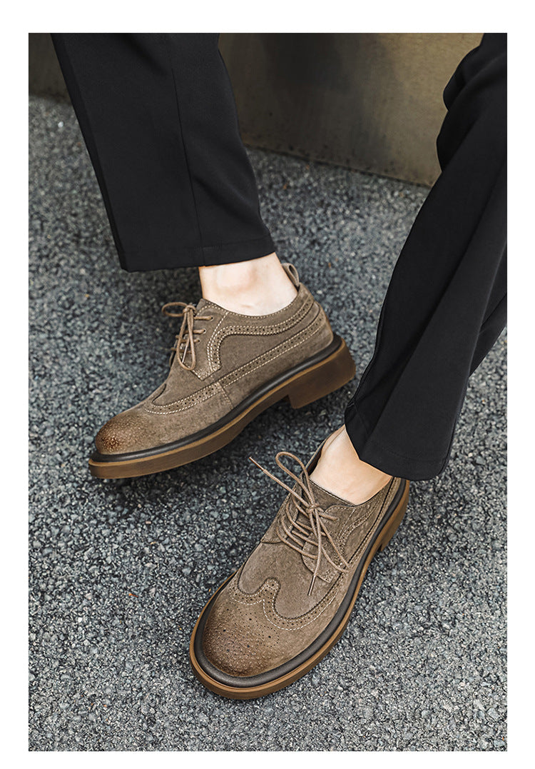 Men's Formal shoes Business leather shoes Luxury Men's Brogue Dress Shoes Carved handmade shoes high quality Wedding footwear