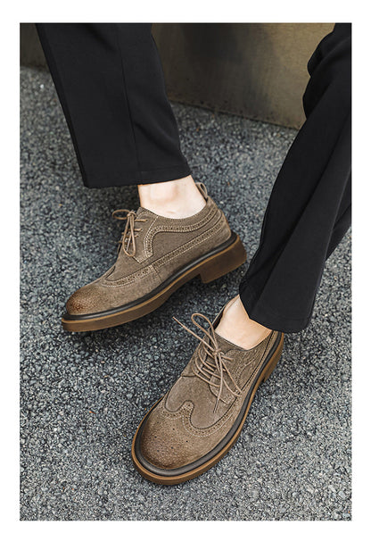 Men's Formal shoes Business leather shoes Luxury Men's Brogue Dress Shoes Carved handmade shoes high quality Wedding footwear