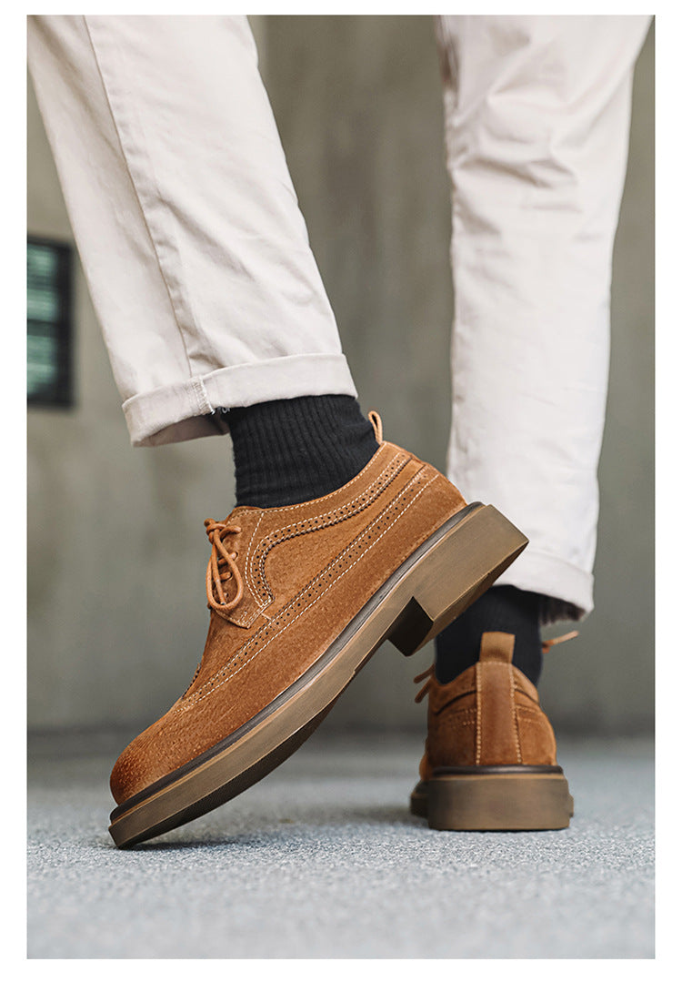Men's Formal shoes Business leather shoes Luxury Men's Brogue Dress Shoes Carved handmade shoes high quality Wedding footwear