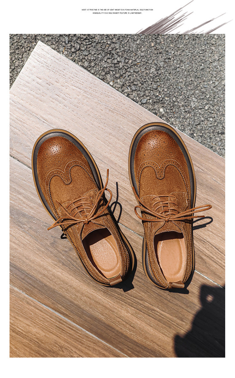 Men's Formal shoes Business leather shoes Luxury Men's Brogue Dress Shoes Carved handmade shoes high quality Wedding footwear