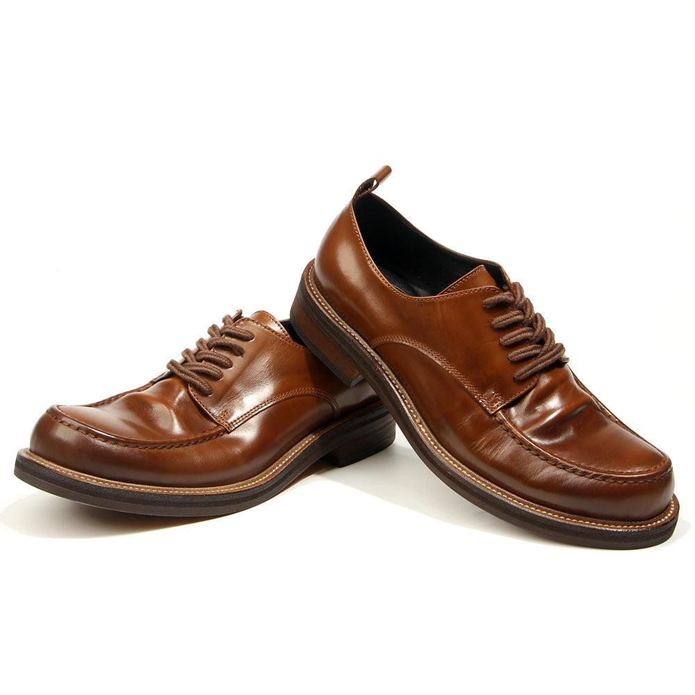 Business Men leather shoes Cow leather Men dress shoes handmade Men formal dress High quality Retro Oxford Shoes wear-resistant