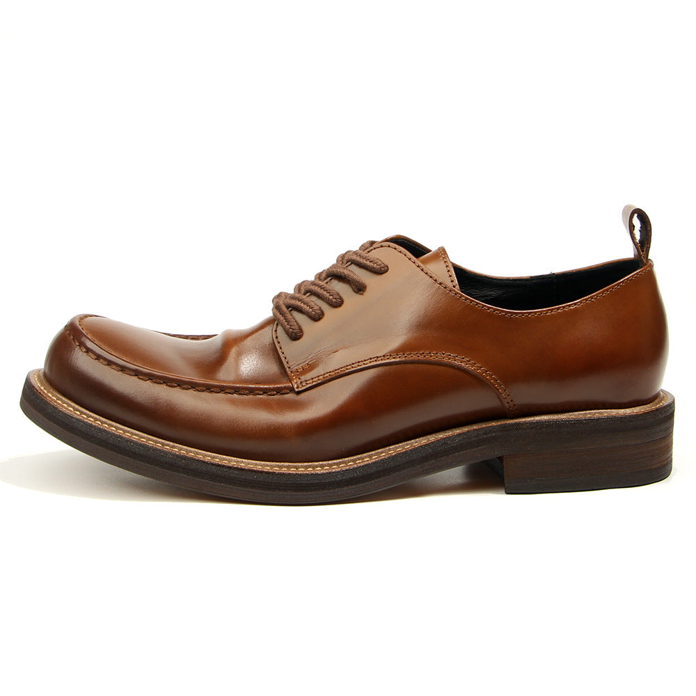 Business Men leather shoes Cow leather Men dress shoes handmade Men formal dress High quality Retro Oxford Shoes wear-resistant