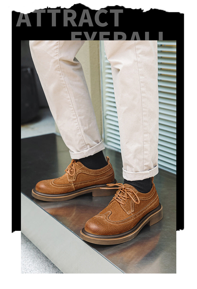 Men's Formal shoes Business leather shoes Luxury Men's Brogue Dress Shoes Carved handmade shoes high quality Wedding footwear