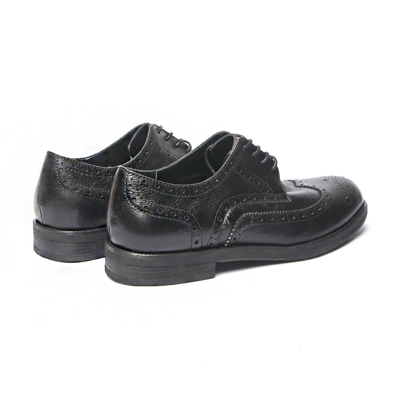 Genuine leather Men Formal Shoes Handcrafted Men Brogue Dress Shoes Classic Business Mens Oxford Shoes Luxury leather footwear