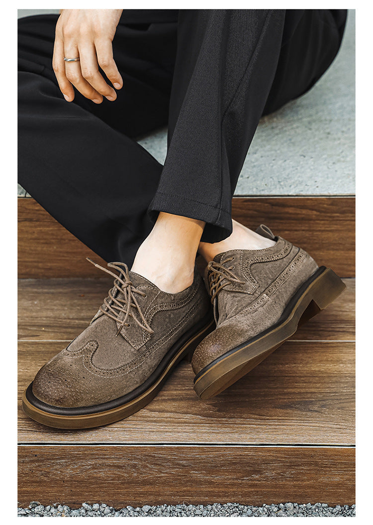 Men's Formal shoes Business leather shoes Luxury Men's Brogue Dress Shoes Carved handmade shoes high quality Wedding footwear