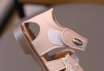 Platform Sandals Retro Children's Shoes Fashion Flroal Sandals for Baby Girl Beach Shoes Beautiful School Kids Shoe Girls H06019