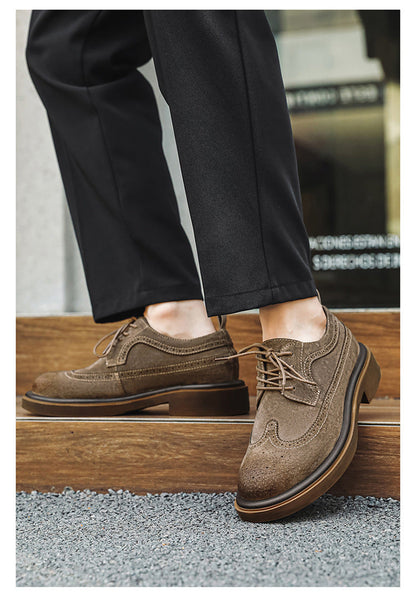 Men's Formal shoes Business leather shoes Luxury Men's Brogue Dress Shoes Carved handmade shoes high quality Wedding footwear