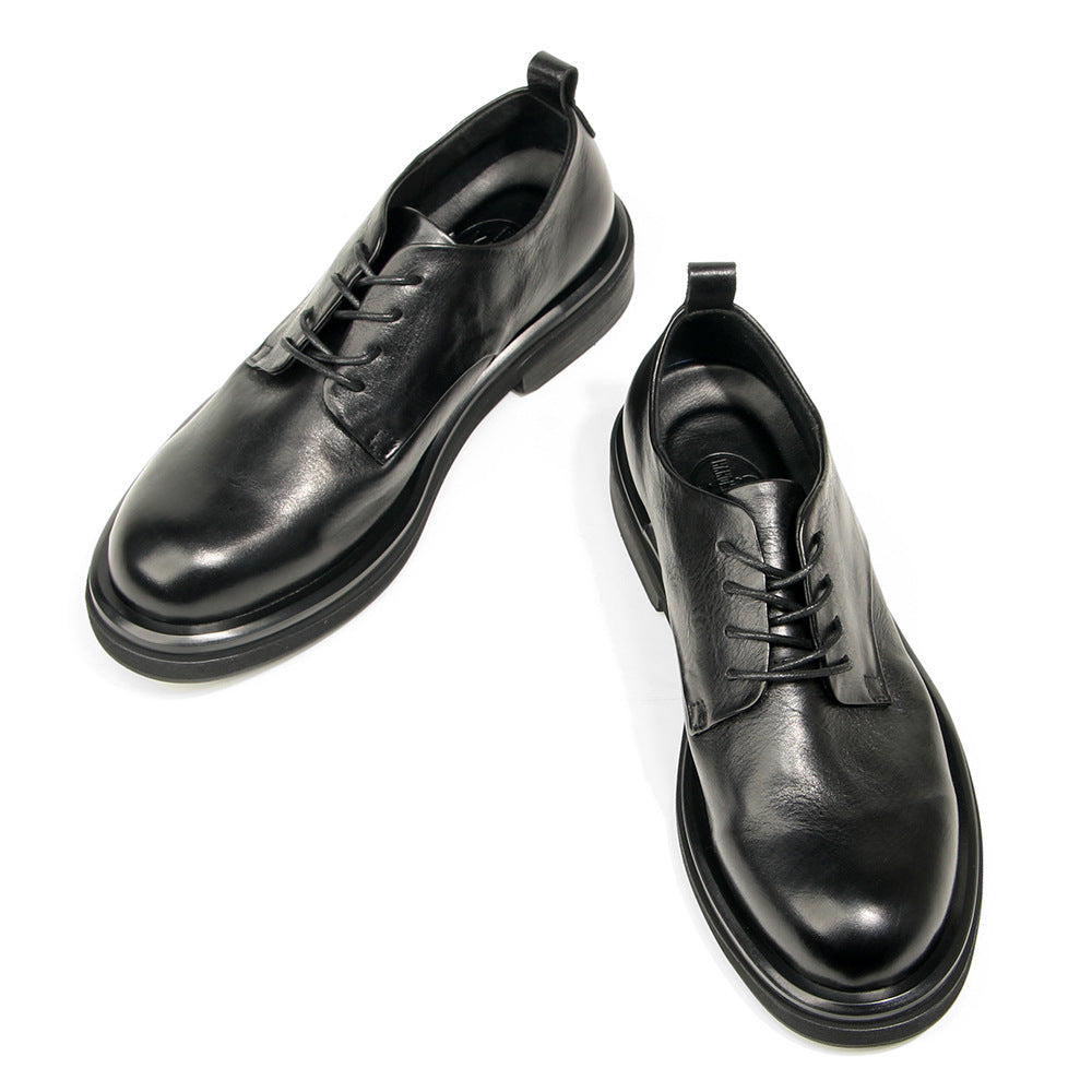 Genuine leather Men's formal shoes Retro Man Leather shoes Luxury Quality Wedding Social Shoes Male Business Shoes Handmade 2026