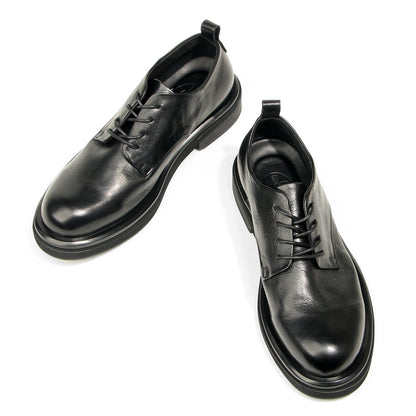 Genuine leather Men's formal shoes Retro Man Leather shoes Luxury Quality Wedding Social Shoes Male Business Shoes Handmade 2026