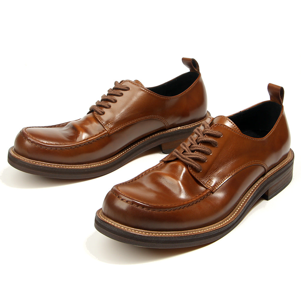Business Men leather shoes Cow leather Men dress shoes handmade Men formal dress High quality Retro Oxford Shoes wear-resistant