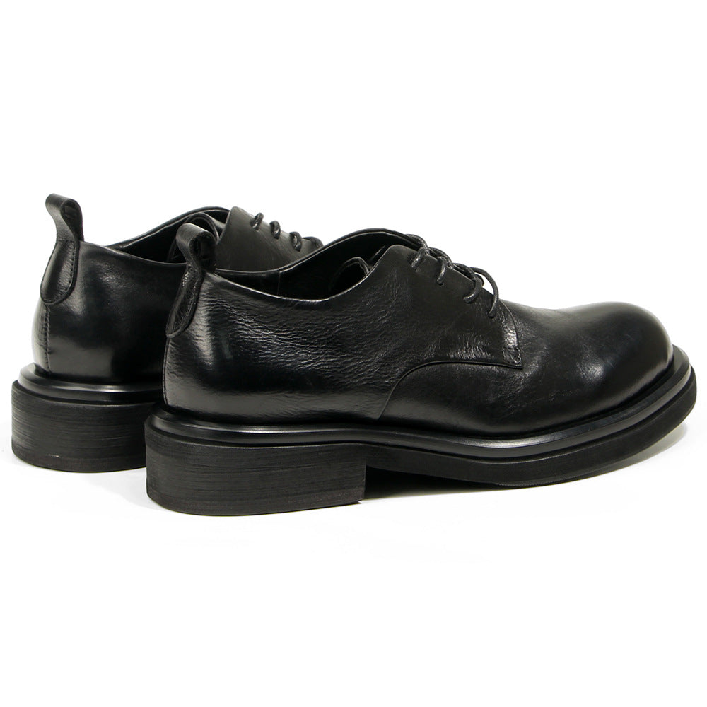 Genuine leather Men's formal shoes Retro Man Leather shoes Luxury Quality Wedding Social Shoes Male Business Shoes Handmade 2026