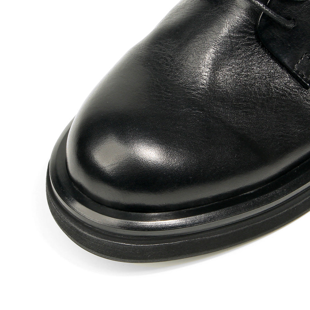 Genuine leather Men's formal shoes Retro Man Leather shoes Luxury Quality Wedding Social Shoes Male Business Shoes Handmade 2026