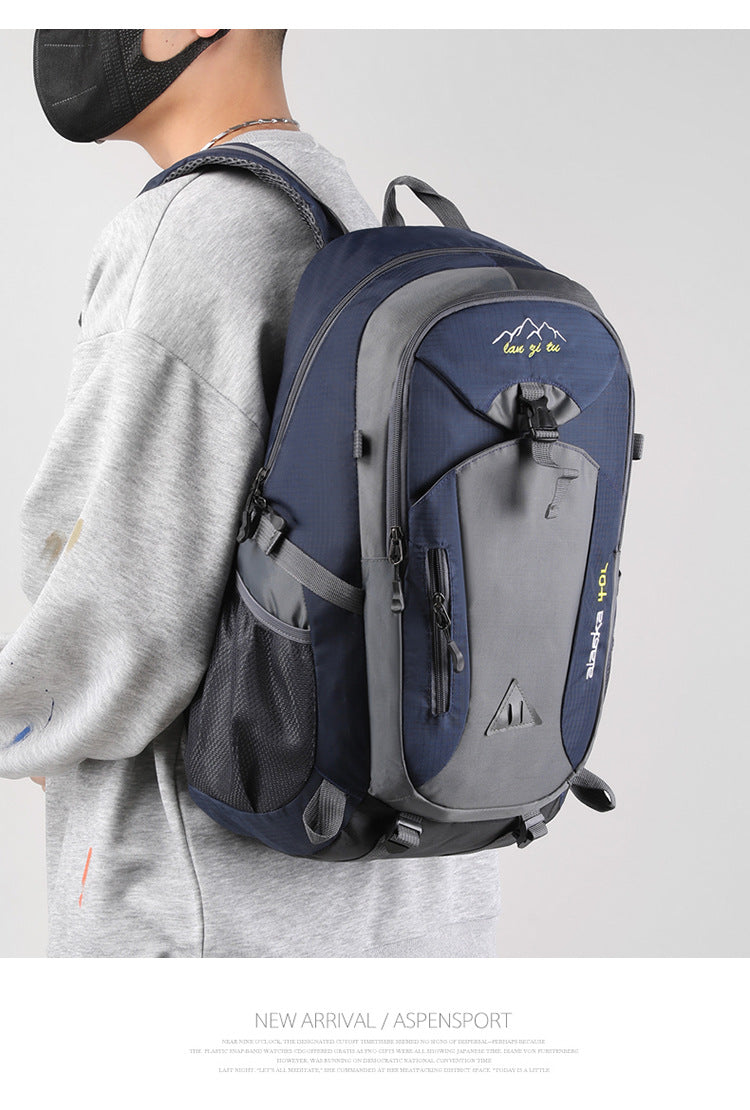 New Men Backpack Nylon Waterproof Casual Outdoor Travel Backpack Ladies Hiking Camping Mountaineering Bag Youth Sports Bags