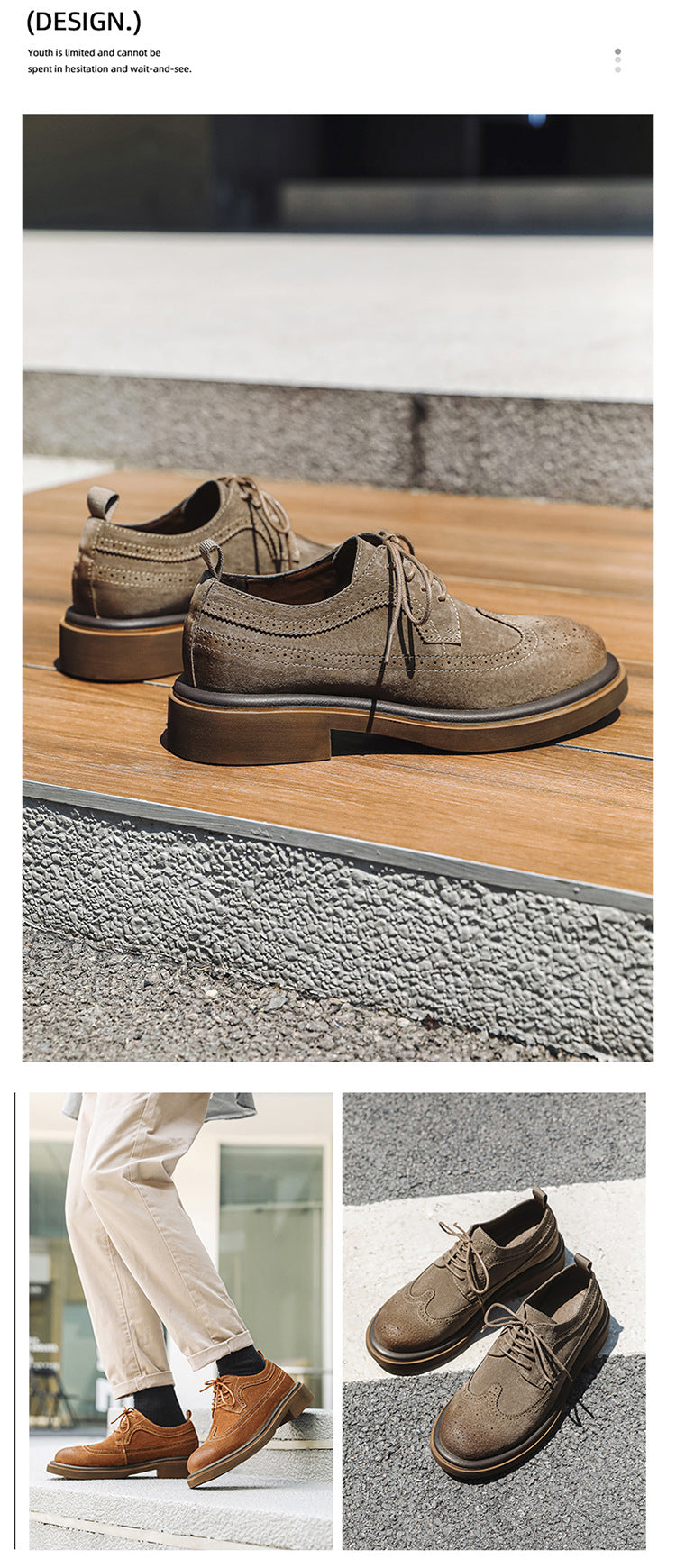 Men's Formal shoes Business leather shoes Luxury Men's Brogue Dress Shoes Carved handmade shoes high quality Wedding footwear