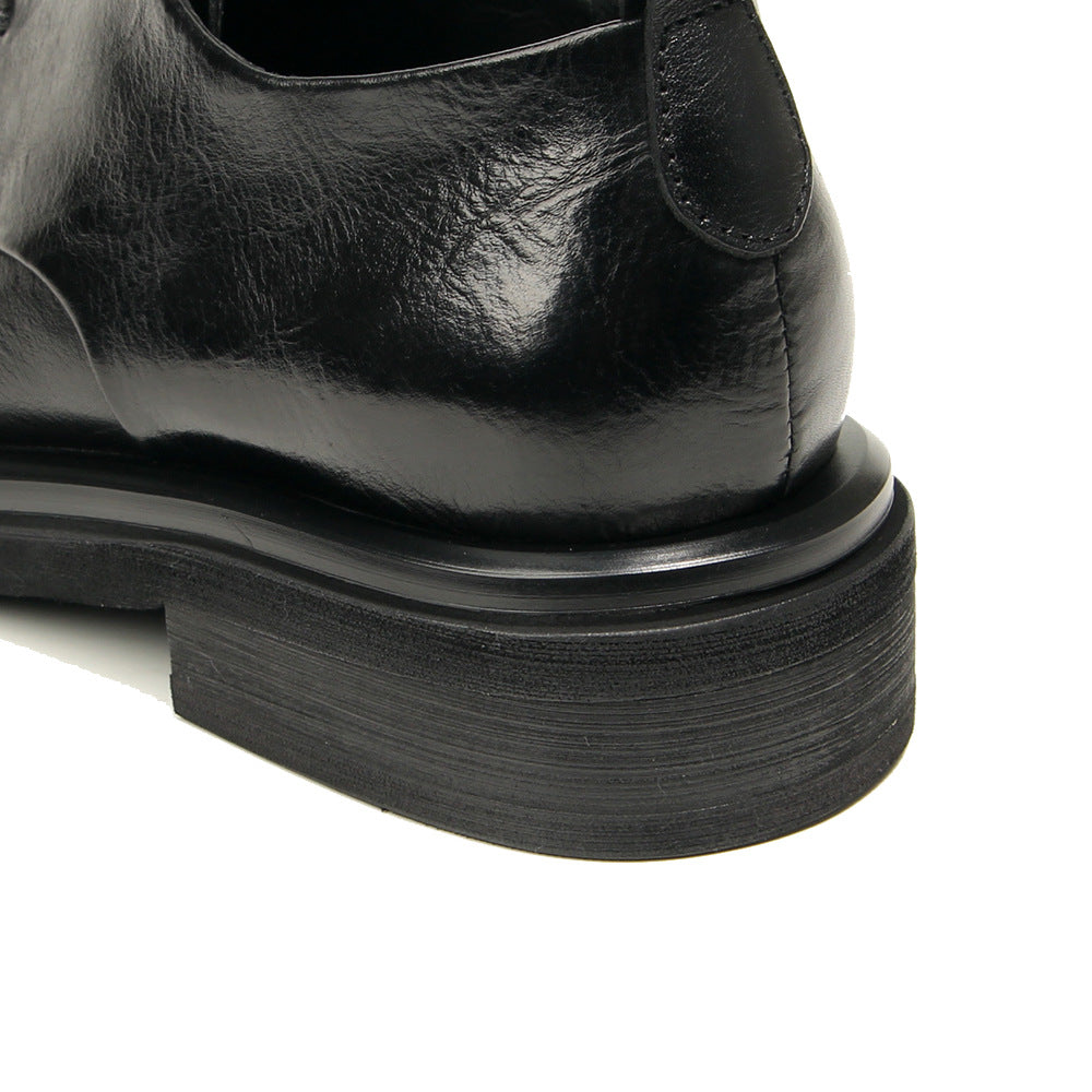 Genuine leather Men's formal shoes Retro Man Leather shoes Luxury Quality Wedding Social Shoes Male Business Shoes Handmade 2026