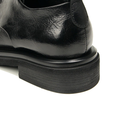 Genuine leather Men's formal shoes Retro Man Leather shoes Luxury Quality Wedding Social Shoes Male Business Shoes Handmade 2026