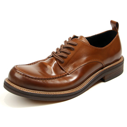 Business Men leather shoes Cow leather Men dress shoes handmade Men formal dress High quality Retro Oxford Shoes wear-resistant