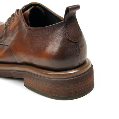 Genuine leather Men's formal shoes Retro Man Leather shoes Luxury Quality Wedding Social Shoes Male Business Shoes Handmade 2026