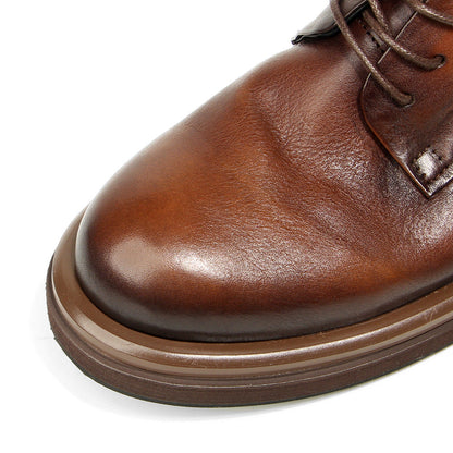 Genuine leather Men's formal shoes Retro Man Leather shoes Luxury Quality Wedding Social Shoes Male Business Shoes Handmade 2026