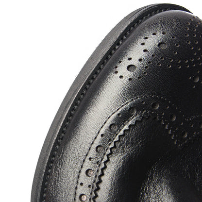 Genuine leather Men Formal Shoes Handcrafted Men Brogue Dress Shoes Classic Business Mens Oxford Shoes Luxury leather footwear