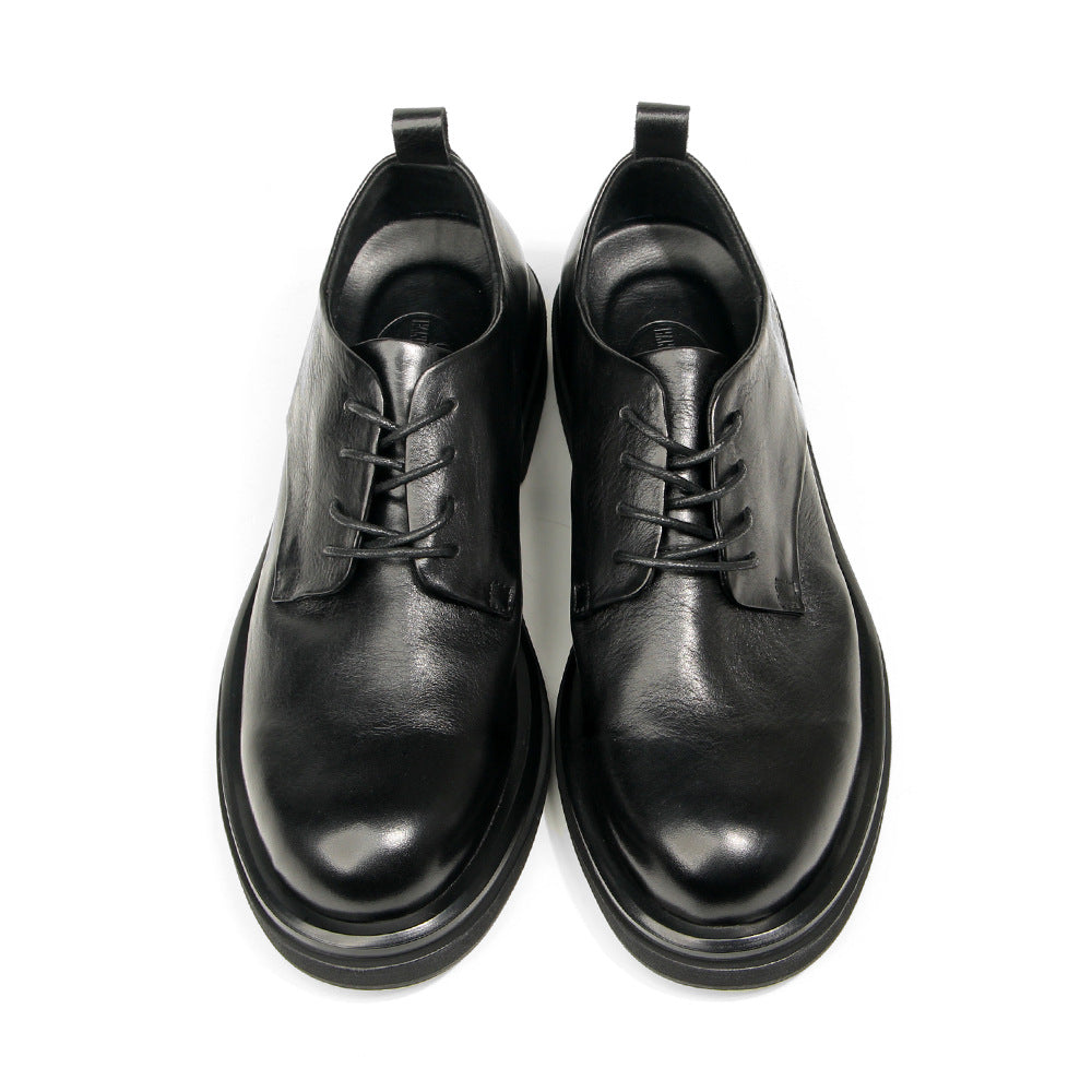 Genuine leather Men's formal shoes Retro Man Leather shoes Luxury Quality Wedding Social Shoes Male Business Shoes Handmade 2026