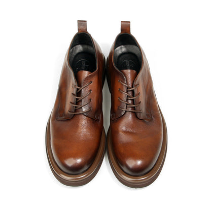 Genuine leather Men's formal shoes Retro Man Leather shoes Luxury Quality Wedding Social Shoes Male Business Shoes Handmade 2026