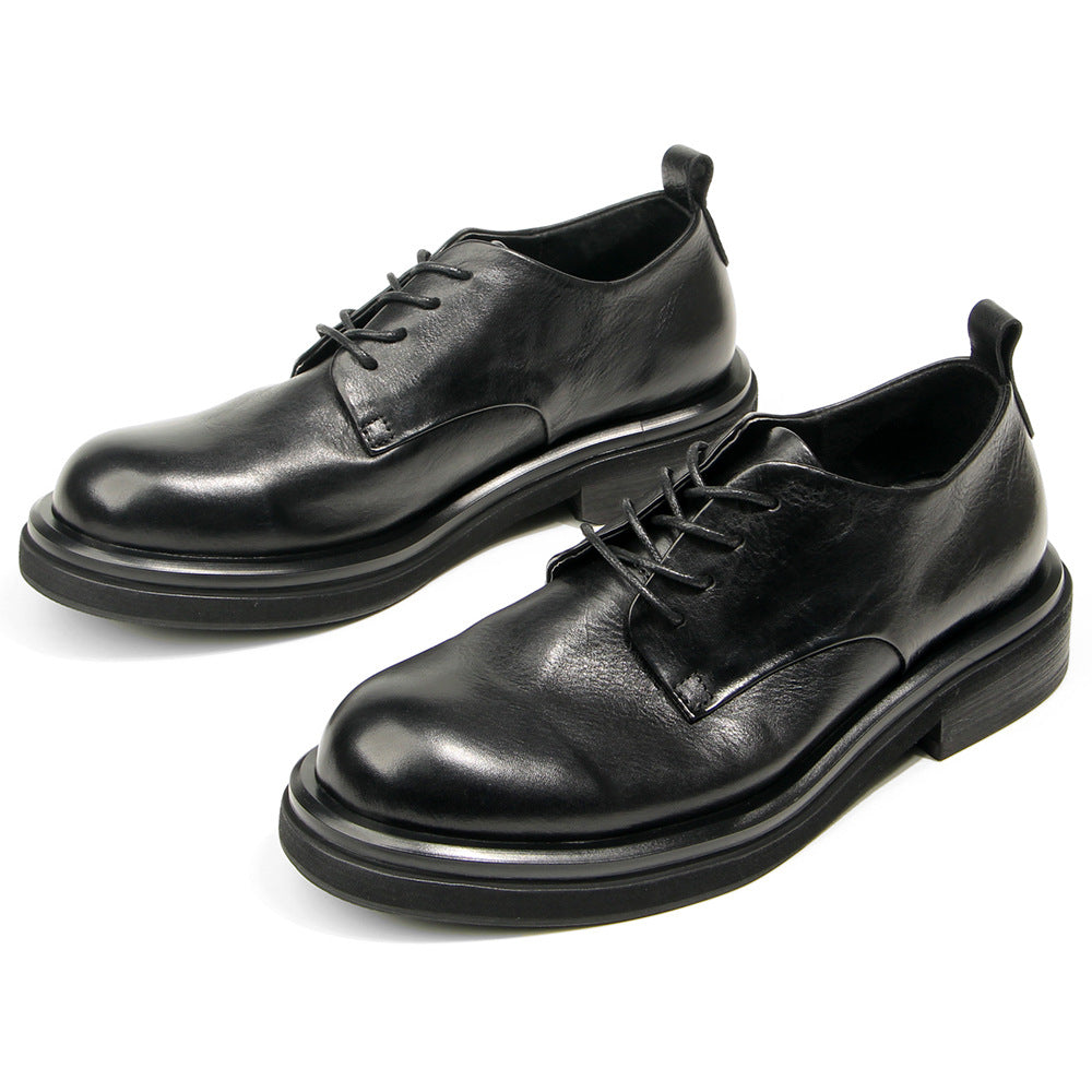 Genuine leather Men's formal shoes Retro Man Leather shoes Luxury Quality Wedding Social Shoes Male Business Shoes Handmade 2026