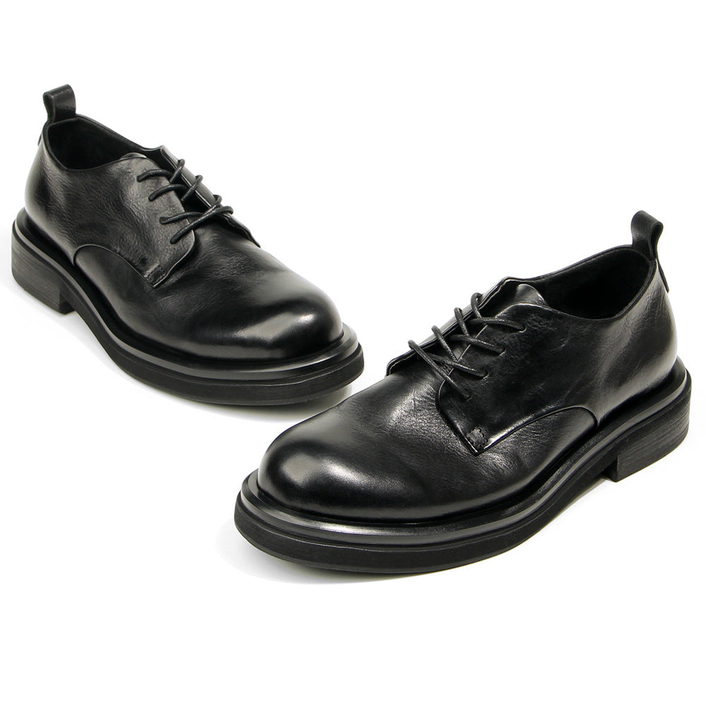 Genuine leather Men's formal shoes Retro Man Leather shoes Luxury Quality Wedding Social Shoes Male Business Shoes Handmade 2026
