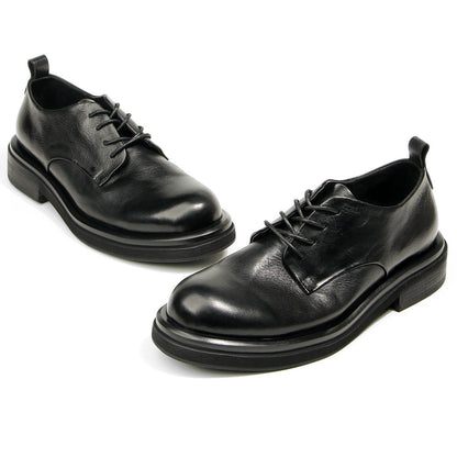 Genuine leather Men's formal shoes Retro Man Leather shoes Luxury Quality Wedding Social Shoes Male Business Shoes Handmade 2026