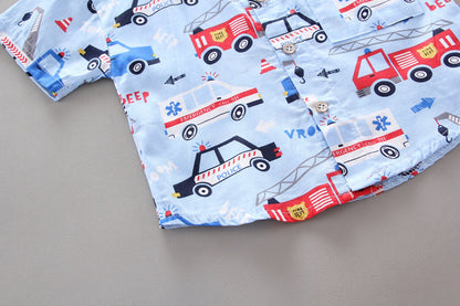 New Summer Baby Boys Clothes Children Fashion Cartoon Shirt Shorts 2Pcs/Set Kids Outfits Toddler Casual Costume Infant Tracksuit