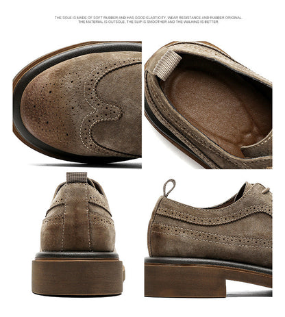 Men's Formal shoes Business leather shoes Luxury Men's Brogue Dress Shoes Carved handmade shoes high quality Wedding footwear