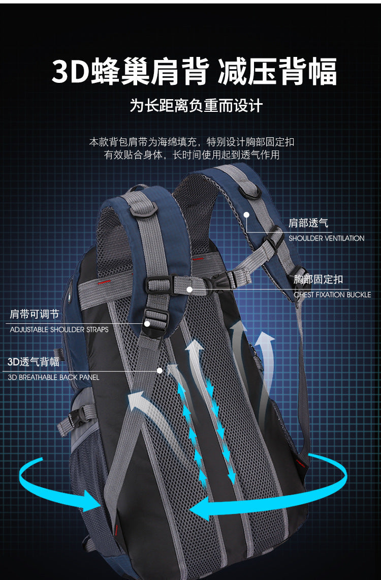 New Men Backpack Nylon Waterproof Casual Outdoor Travel Backpack Ladies Hiking Camping Mountaineering Bag Youth Sports Bags