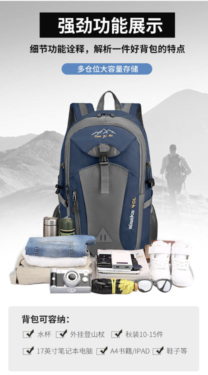 New Men Backpack Nylon Waterproof Casual Outdoor Travel Backpack Ladies Hiking Camping Mountaineering Bag Youth Sports Bags